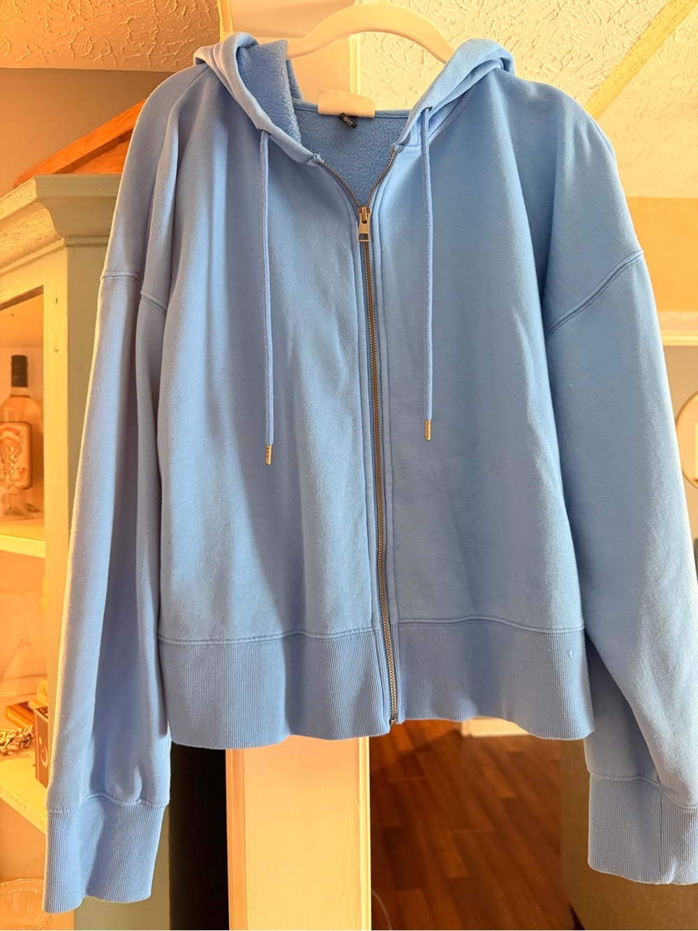 Universal Thread Light Blue Full-Zip Hoodie Jacket